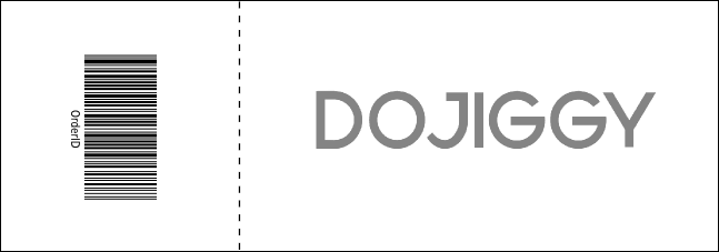 Budget Black And White Raffle Ticket 0007 Product Back