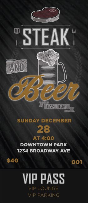 Steak & Beer VIP Pass Product Front