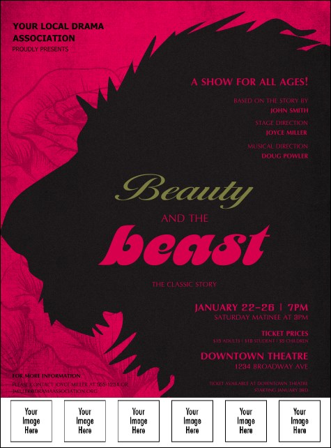 Beauty & The Beast Logo Flyer