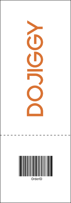 Blue Flower Raffle Ticket Product Back