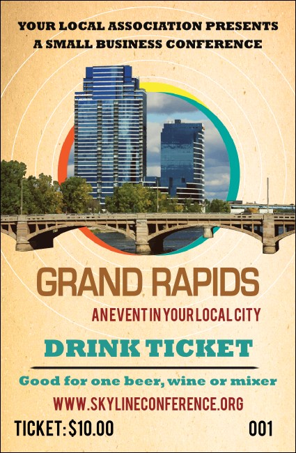 Grand Rapids Drink Ticket Product Front