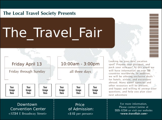 Airline Logo Flyer Product Front