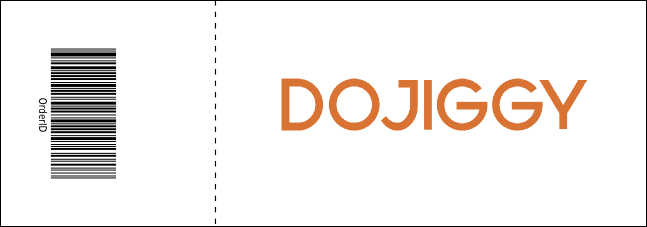 Airline Event Ticket Product Back