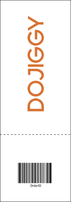 All Purpose Retro Raffle Ticket Product Back