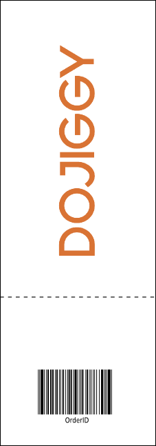 Red and Silver Raffle Ticket Product Back