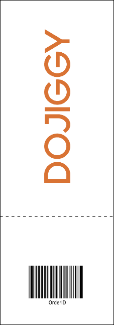 Anime Raffle Ticket Product Back