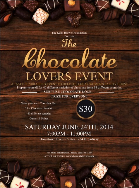 Chocolate Flyer Product Front