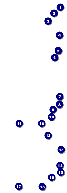 Hollywood Skyline Event Ticket Front Field Markers