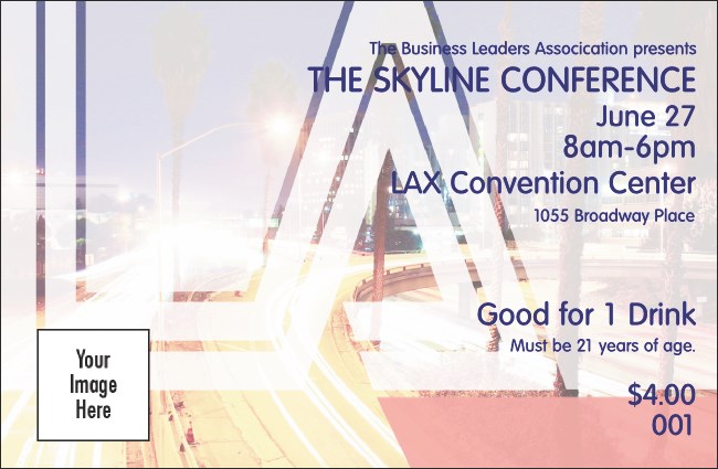 Los Angeles Drink Ticket Product Front