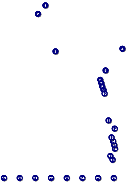 Soccer Ribbon Logo Poster Front Field Markers