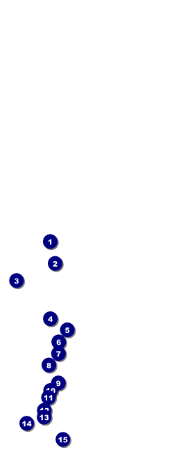 Abstract Table Tent Front Field Markers
