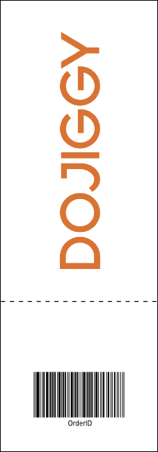 All Purpose Geometric Reserved Event Ticket Product Back