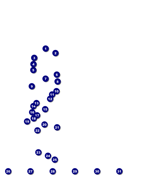 Kentucky Flyer Front Field Markers