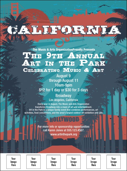 California Flyer (Blue and Salmon) Product Front