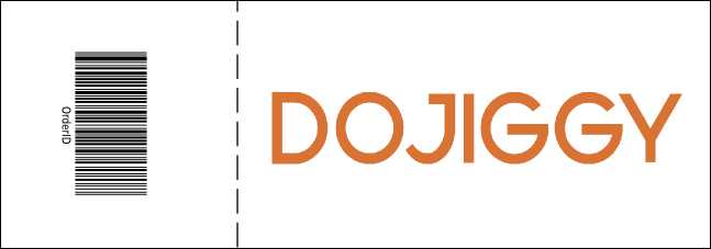 Color Logo Reserved Event Ticket Product Back