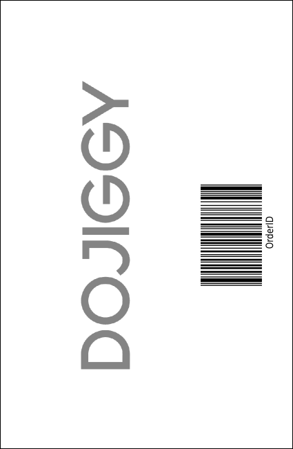 All Purpose Geometric Black and White Drink Ticket Product Back