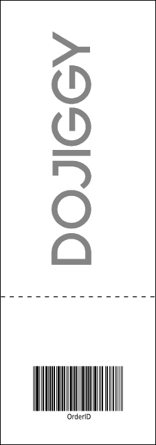 All Purpose Skyline Black and White Event Ticket Product Back