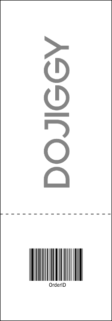 All Purpose Skyline Black and White Raffle Ticket Product Back