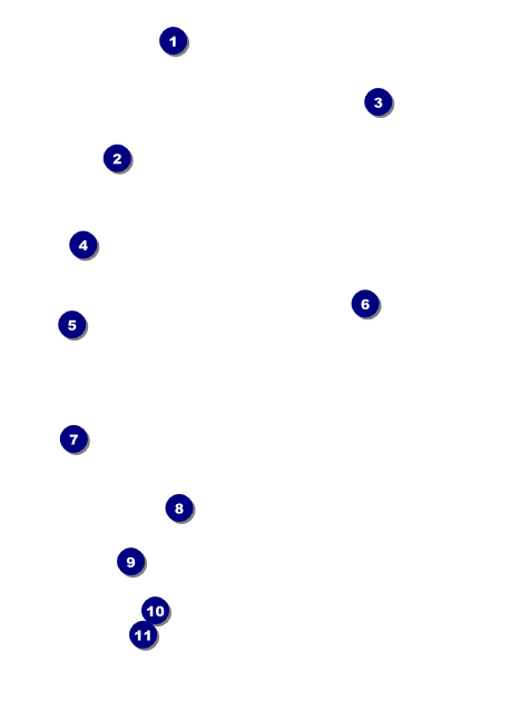 Vintage Wedding Invitation Front Field Markers