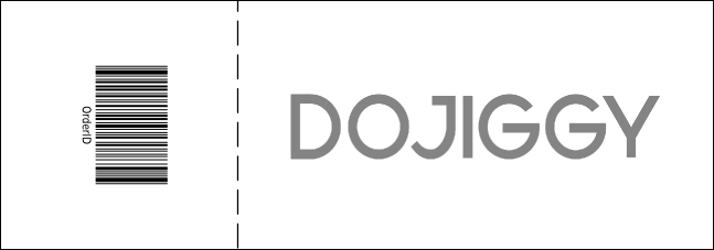 50/50 All Purpose Logo Raffle Ticket 0007 Product Back