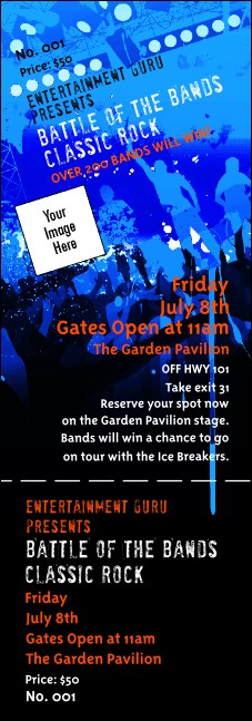 Rock Concert Event Ticket 0007 Product Front