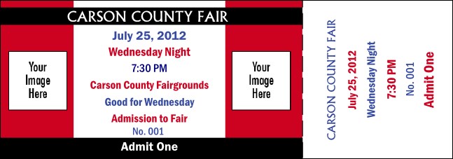 General Admission Ticket 207 Event Ticket Product Front