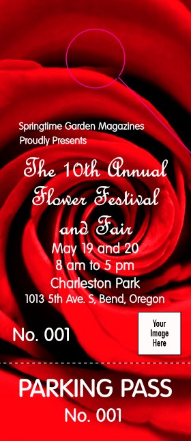 Red Rose Hang Tag Product Front