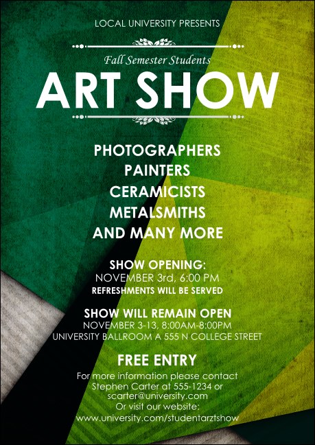 Abstract Postcard Mailer Product Front