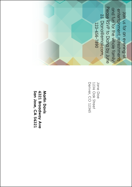 Music Festival Postcard Mailer Product Back