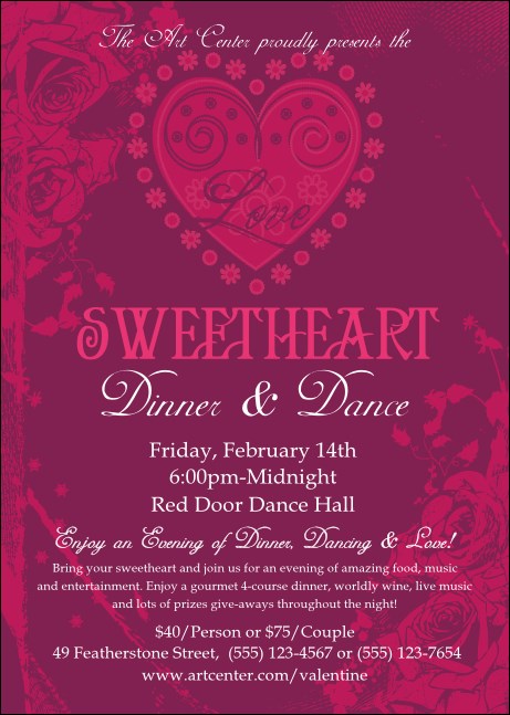 Valentine Heart Postcard Mailer