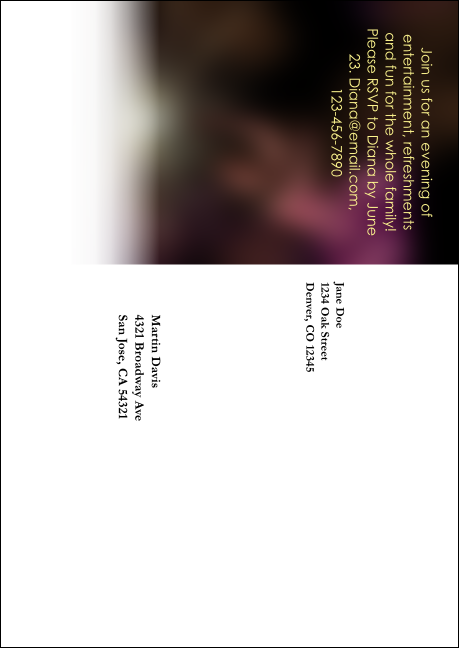 Diwali  Postcard Mailer Product Back