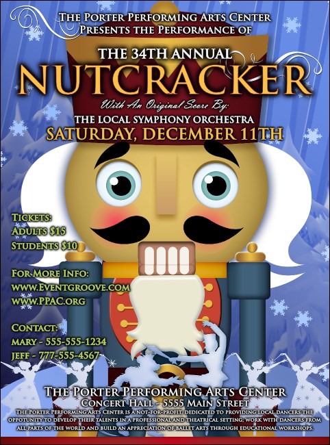 Nutcracker Ballet Flyer Product Front