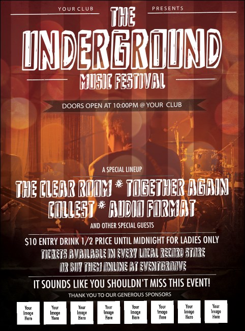 Alternative Music Flyer Product Front