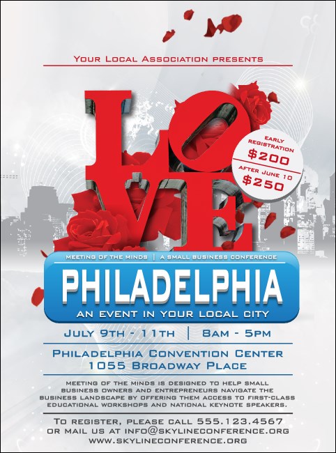 Philadelphia Rose Flyer Product Front