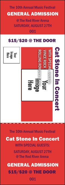 Big Logo Red Event Ticket