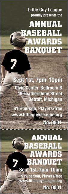 Baseball Event Ticket