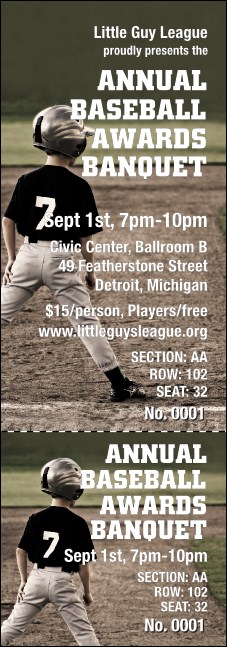 Baseball Reserved Event Ticket