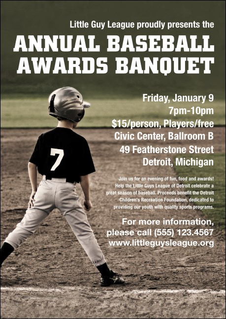 Baseball Postcard Mailer Product Front