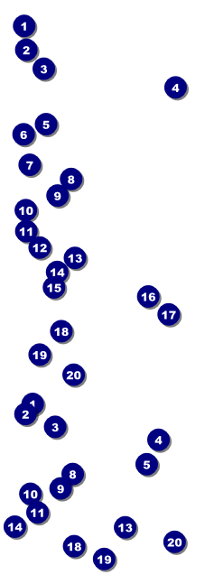 Graduation - Green Event Ticket Front Field Markers