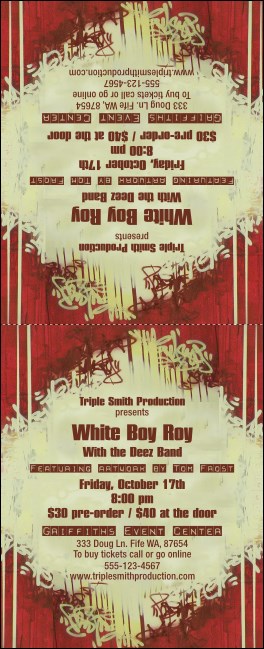 Hip Hop Table Tent Product Front