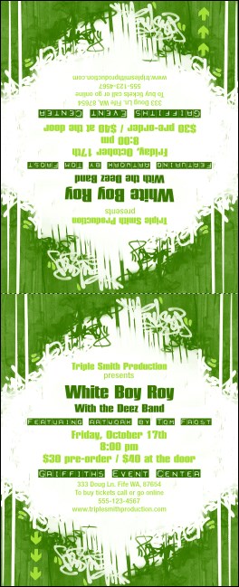 Hip Hop Green Table Tent