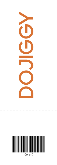 Softball Brown Event Ticket Product Back