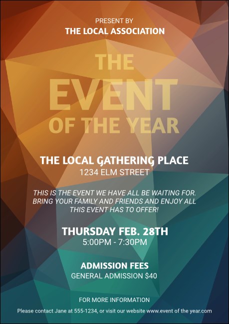 All Purpose Geometric Postcard Mailer Product Front