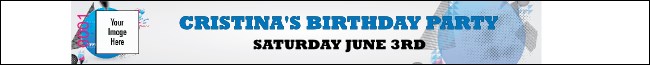 Birthday Party Geometric Premium Synthetic Wristband Product Front