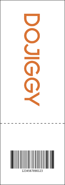 Abstract QR Lights Event Ticket Product Back