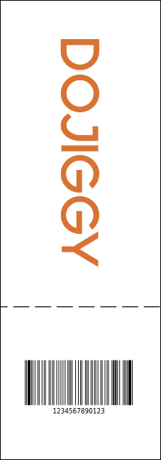 All Purpose Clouds QR Event Ticket Product Back