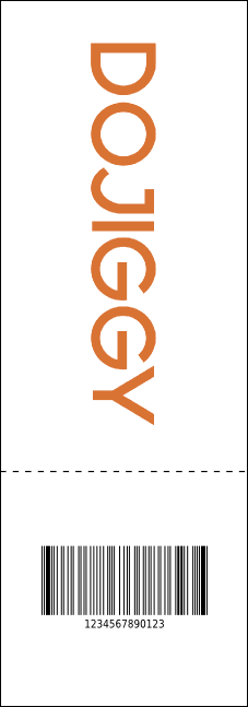 Wheat QR Event Ticket Product Back