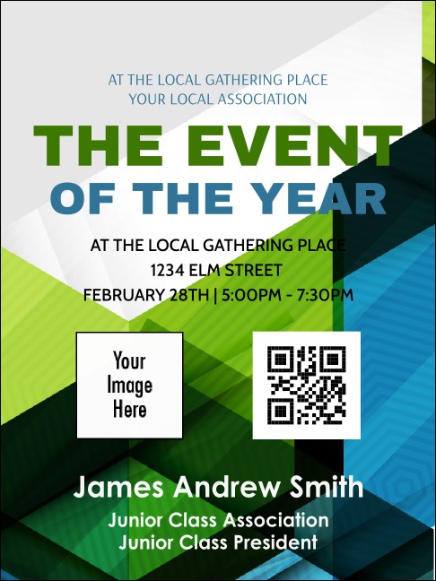 All Purpose Hex Economy Event Badge Product Front