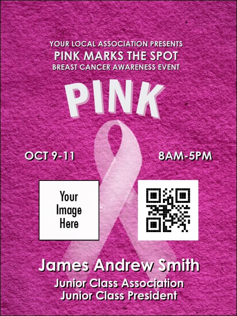 Breast Cancer Pink Ribbon Economy Event Badge