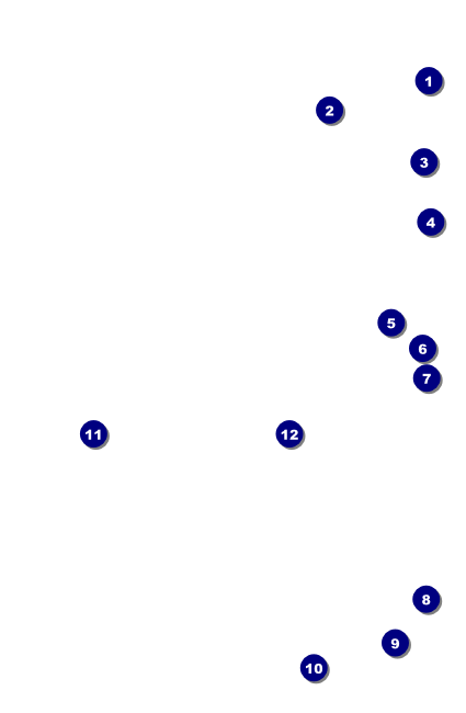 Football Blue VIP Event Badge Small Front Field Markers